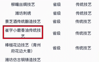 潍坊市级非物质文化遗产（潍坊市级非遗名录新手速查手册）