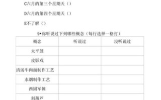非物质文化遗产群众意识（非物质文化遗产群众意识调查问卷怎么做）