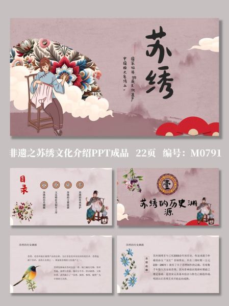 中国风非物质文化遗产ppt模板（非遗中国风PPT模板一键套用指南）-第3张图片-八三百科