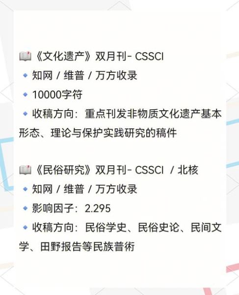 非物质文化遗产期刊（非物质文化遗产期刊怎么发表文章）-第3张图片-八三百科