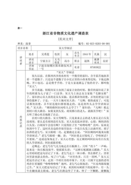 非物质文化遗产文档(非遗文档申报表怎样填写才不被退回)-第2张图片-八三百科 非物质文化遗产文档(非遗文档申报表怎样填写才不被退回)-第2张图片-八三百科